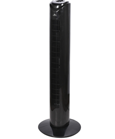 Ventilator turn LENTZ 80042, 45W, 81cm, 3 viteze, oscilatie, negru [1]