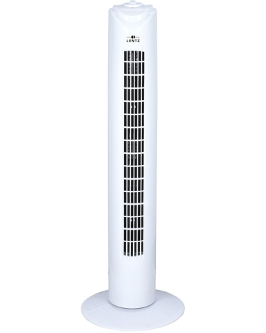 Ventilatoare - Ventilator turn LENTZ 80043, 45W, 81cm, 3 viteze, oscilatie, alb