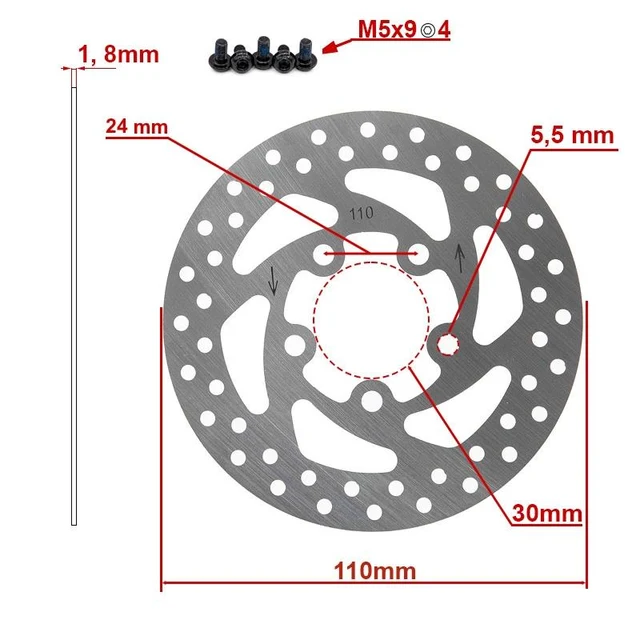 Frânare - Disc de frână 110mm