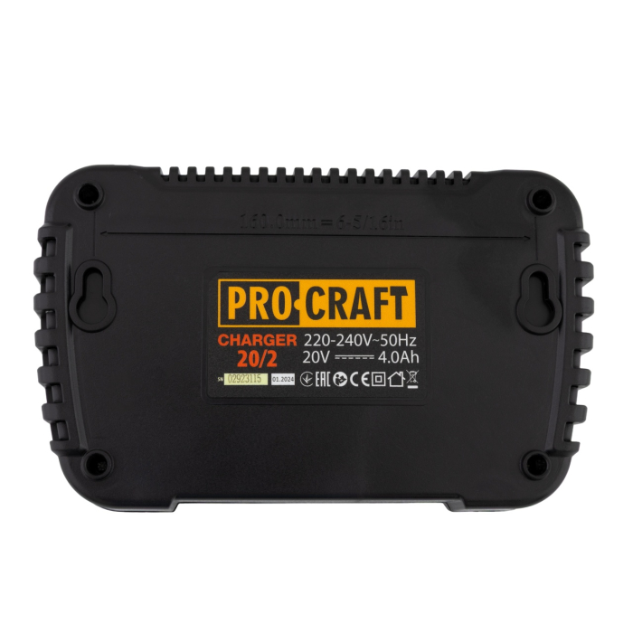 20/2 incarcator rapid pentru 2 Acumulatori Procraft [4]