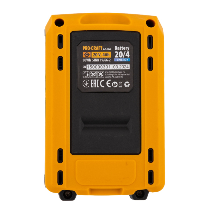 Acumulator PROCRAFT ENERGY 20V, 4Ah, LI-ION [3]