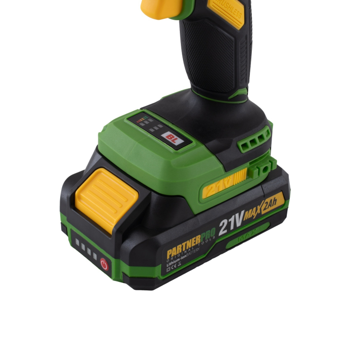 Autofiletanta cu impact pe acumulator PARTNERPRO PPT332T , 2x acumulatori 21V/2Ah, Brushless, 620 W [8]