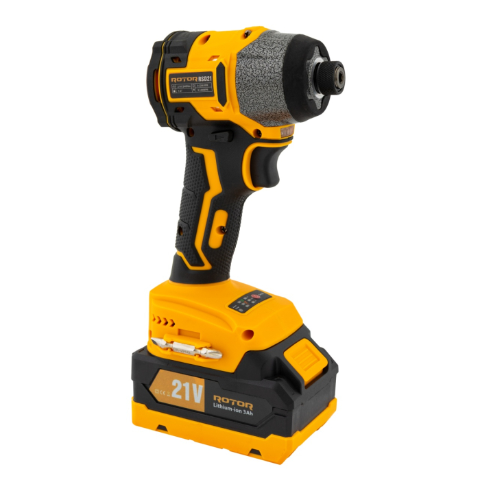 Autofiletanta cu impact pe acumulator ROTOR RSD21, 21 V /3 Ah, 240 Nm,2200 rot/min, 3400 BPM [3]