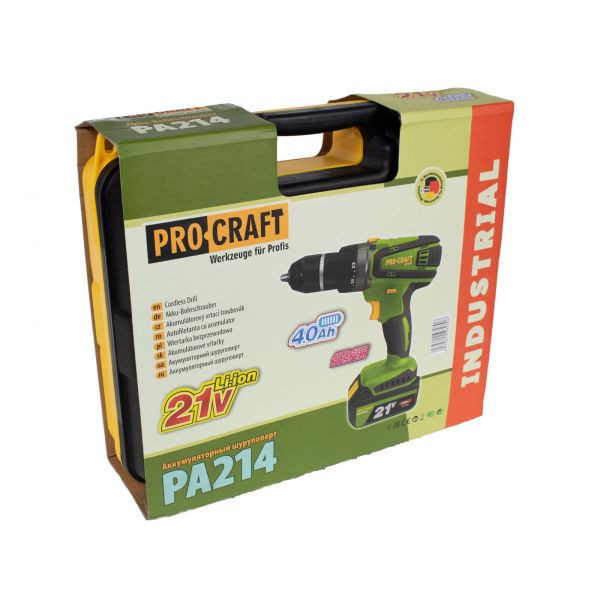 Autofiletanta cu percutie Procraft PA214, 21 V, 4 Ah, 60 Nm, 1500rpm, Mandrina metalica [4]