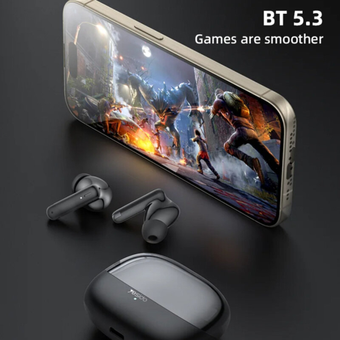 Casti Bluetooth True Wireless Yesido TWS26, 250mAh, negru [2]