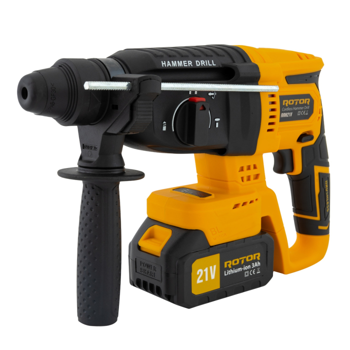 Ciocan rotopercutor cu acumulator, RRH21V ROTOR 21V/3Ah , 1800 rpm, 4450 bpm, [5]