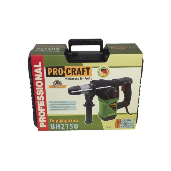 Ciocan rotopercutor PROCRAFT BH 2150, 2150W, 4J 3 Burghie , produsul contine taxa timbru verde 2.5 ron [6]