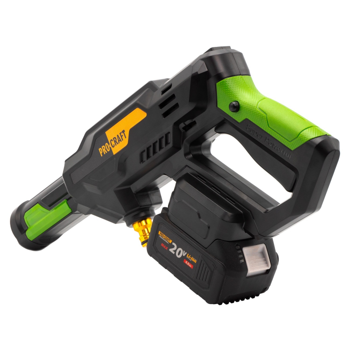 CW20 Aparat de spalat cu presiune pe acumulator PROCRAFT 30 bar, 20V/4Ah, brushlesss, NU CONTINE ACUMULATOR SI INCARCATOR [7]