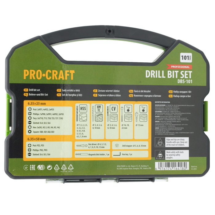 DBS-101 - Set de biți PROCRAFT (101 piese) [8]