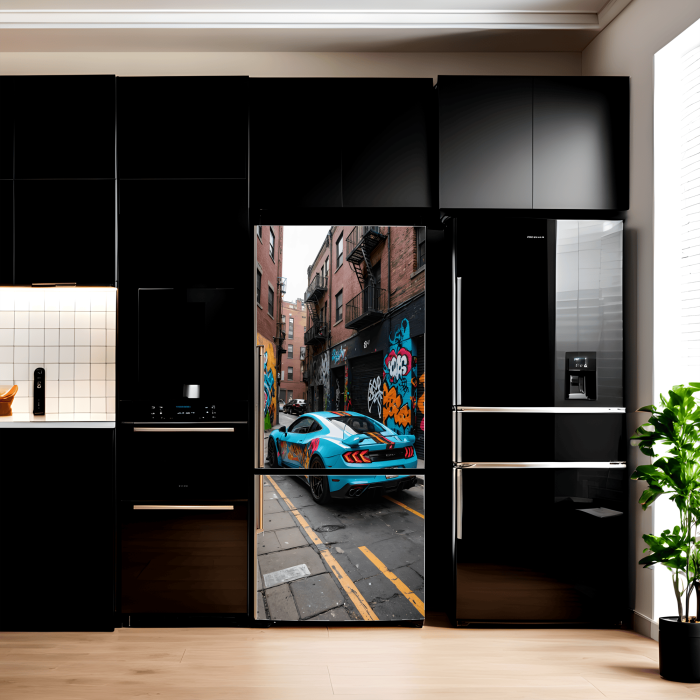 Folie imprimata color pentru decor Frigider, dimensiune 200 x 90cm, model: AVX-FR02 [1]