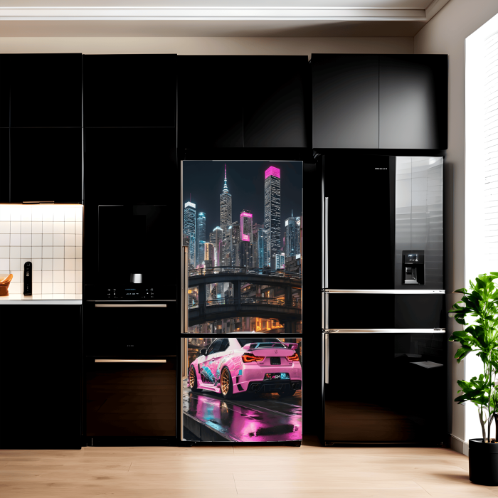 Folie imprimata color pentru decor Frigider, dimensiune 200 x 90cm, model: AVX-FR05 [1]