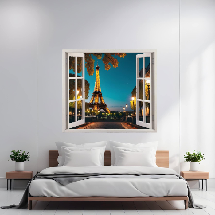 Folie imprimata color pentru decor perete locuinta, dimensiune 125 x 110cm, model: VIEW TO HAVEN 26 [1]