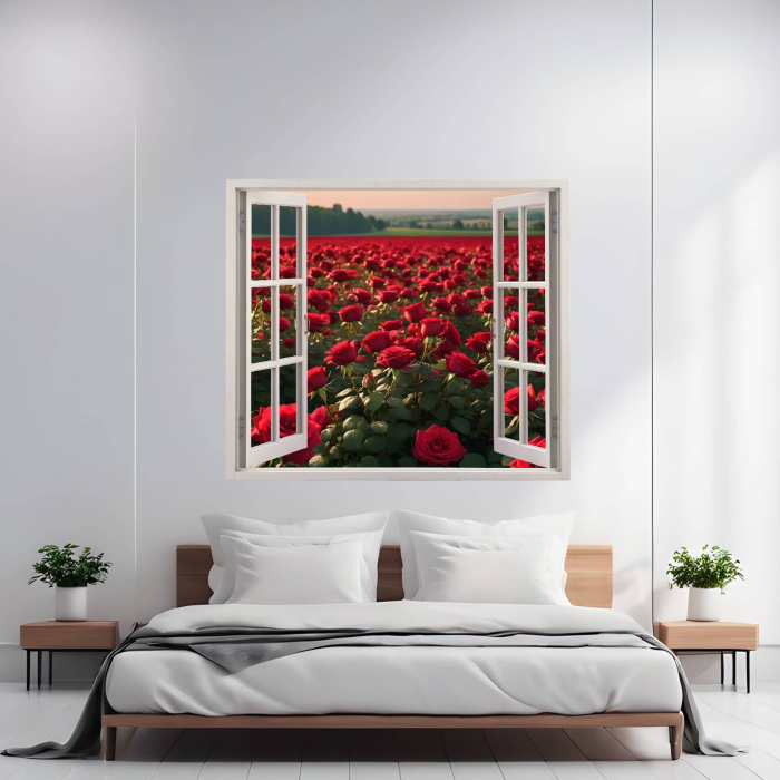 Folie imprimata color pentru decor perete locuinta, dimensiune 125 x 110cm, model: VIEW TO HAVEN 30 [1]