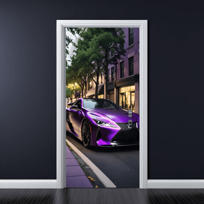 Folie imprimata color pentru decor Usa, dimensiune 200 x 90cm, model: AVX-DR07 [1]