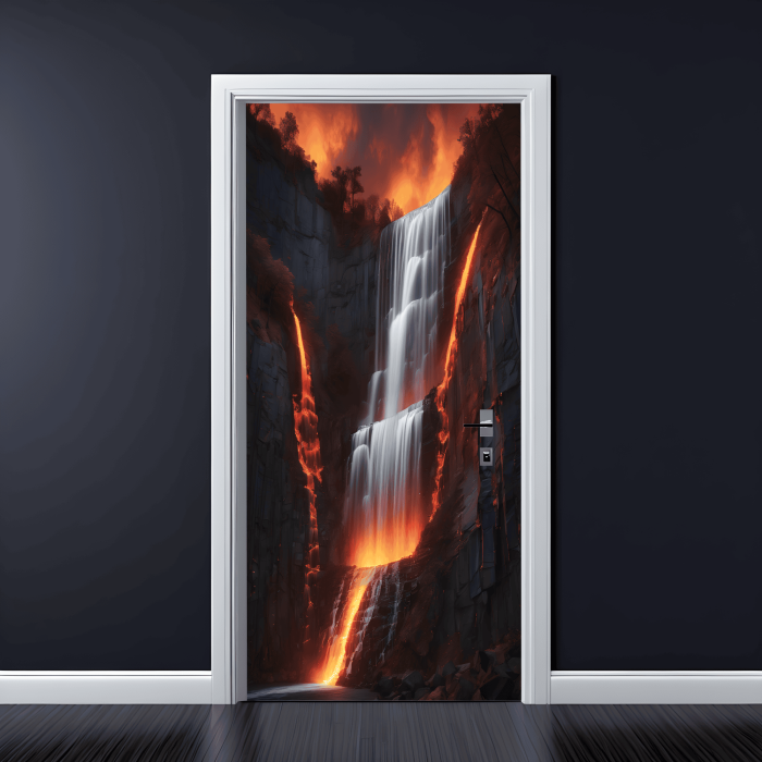 Folie imprimata color pentru decor Usa, dimensiune 200 x 90cm, model: AVX-DR19 [1]