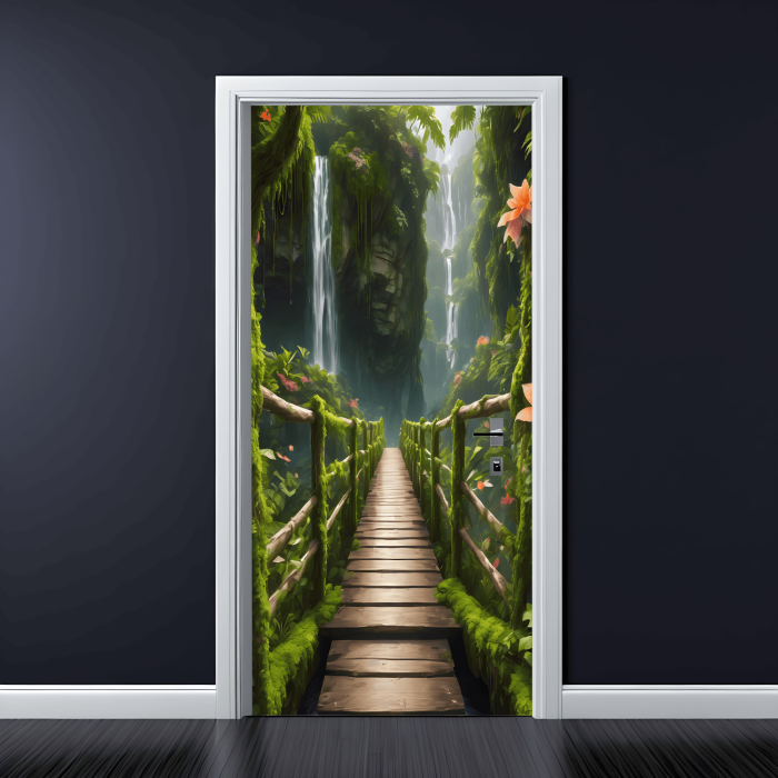 Folie imprimata color pentru decor Usa, dimensiune 200 x 90cm, model: AVX-DR24 [1]