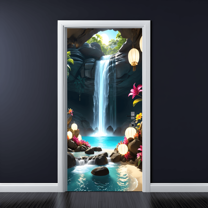 Folie imprimata color pentru decor Usa, dimensiune 200 x 90cm, model: AVX-DR31 [1]