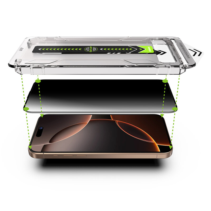 Folie iPhone 17 Pro Max Techsuit TitanGlass FullCover, privacy [4]