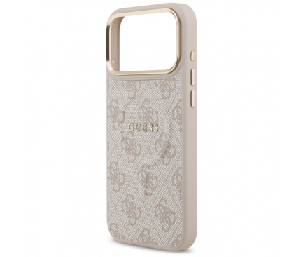 Husa MagSafe pentru Apple iPhone 17 Pro, Guess, 4G Classic, Roz [2]