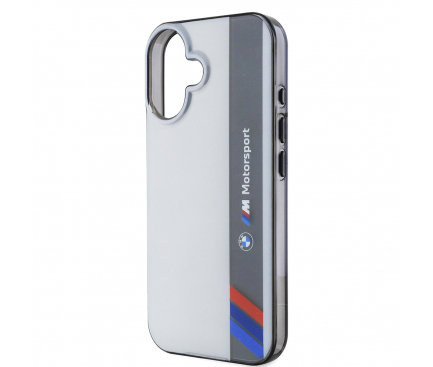 Husa pentru Apple iPhone 16 Plus, BMW, Motorsport IML Vertical Stripe, Gri [5]