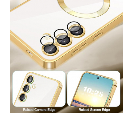 Husa premium Samsung Galaxy S24 Plus Techsuit Luxury Crystal MagSafe, argintiu [3]