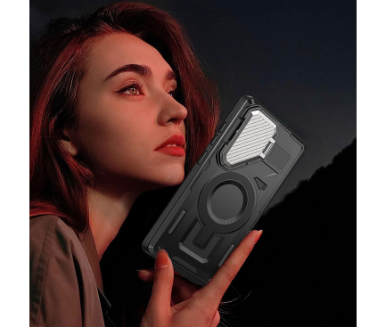 Husa pentru Samsung Galaxy S24+ S926 MagSafe  , Techsuit, CamVault, Neagra [3]