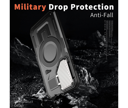 Husa pentru Samsung Galaxy S24+ S926 MagSafe  , Techsuit, CamVault, Neagra [2]