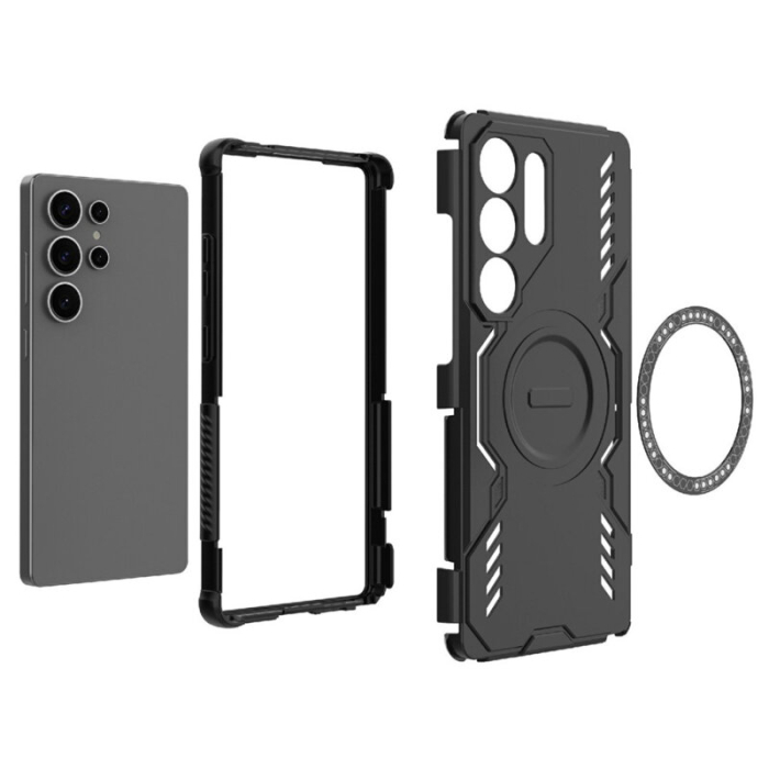 Husa Samsung Galaxy S25 Ultra Techsuit ArmorMag Case, neagra [3]