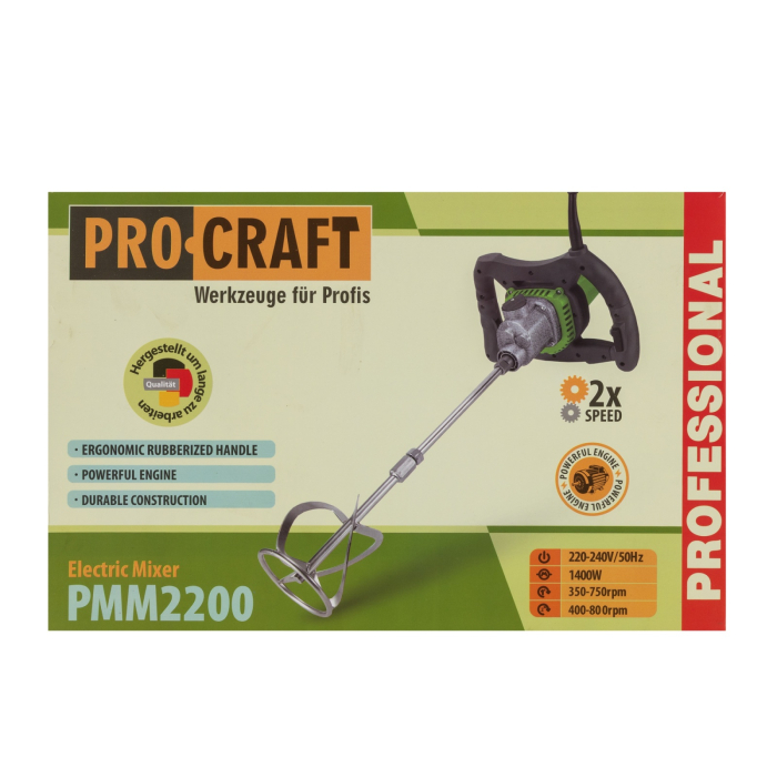 Mixer pentru mortar 1400 W, 800 rot/min, PMM2200 PROCRAFT [3]