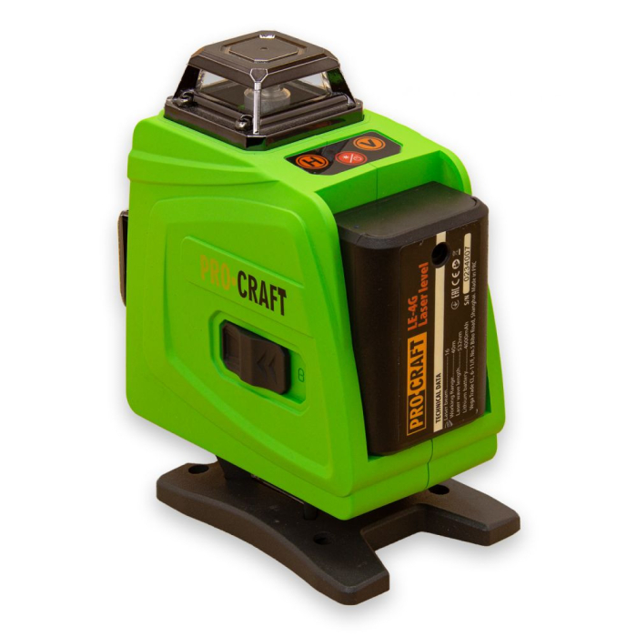 Nivela Laser Procraft LE-4G, fascicul verde, 2 acumulatori /4Ah, telecomanda, accesorii suport [5]