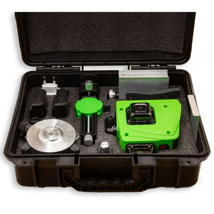 Nivela Laser Procraft LE-4G, fascicul verde, 2 acumulatori /4Ah, telecomanda, accesorii suport [3]