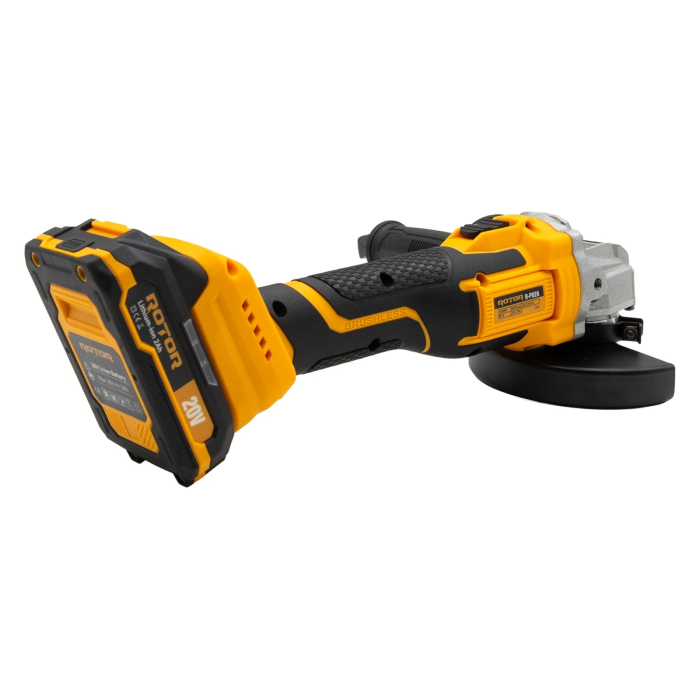 Polizor unghiular cu acumulator ROTOR R-PU2A 20V / 2Ah, brushless [4]