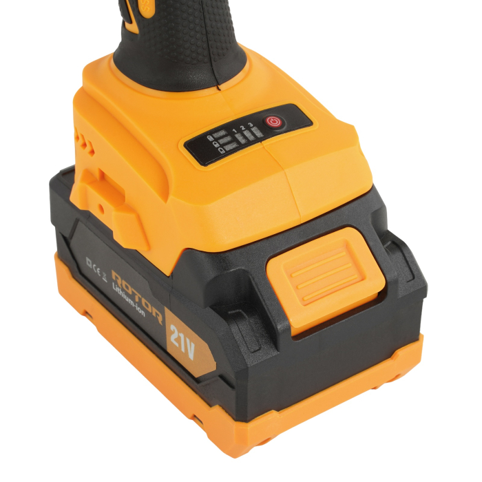 Polizor unghiular cu variator, ROTOR RBA21,8500 RPM, cu acumulator 21 V /3 Ah [5]