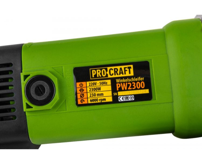 PW2300 polizor unghiular PROCRAFT, produsul contine taxa tv 2.2 lei [4]