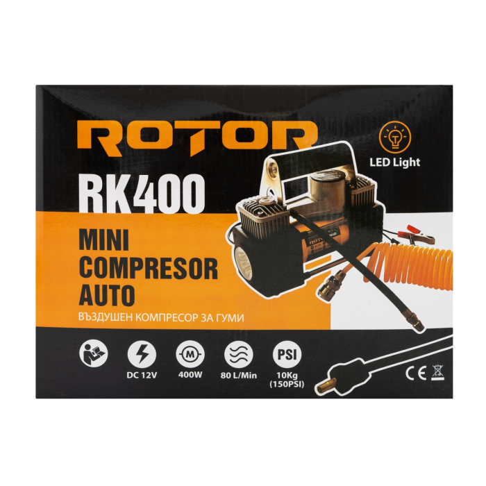 RK400 ROTOR Mini compresor auto 80L/MIN [8]