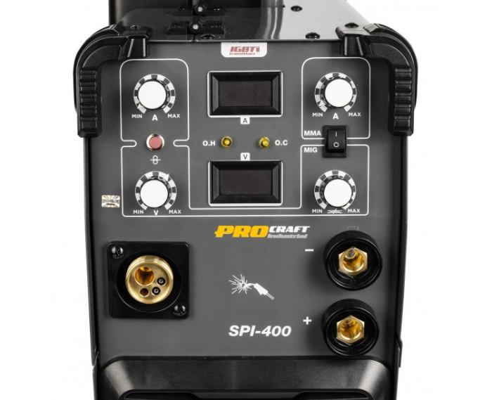 SPI-400 invertor de sudura cu sarma/ electrozi PROCRAFT INDUSTRIAL, produsul contine tv 10 lei, 26.5 kg [2]