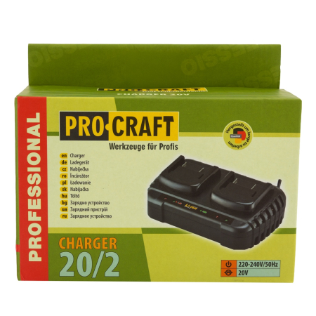 20/2 incarcator rapid pentru 2 Acumulatori Procraft [2]
