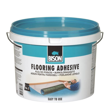 Insonorizare si Material Fonoabsorbant - Adeziv pentru Mocheta sau Linoleum din PVC si Cauciuc, 6kg, Bison