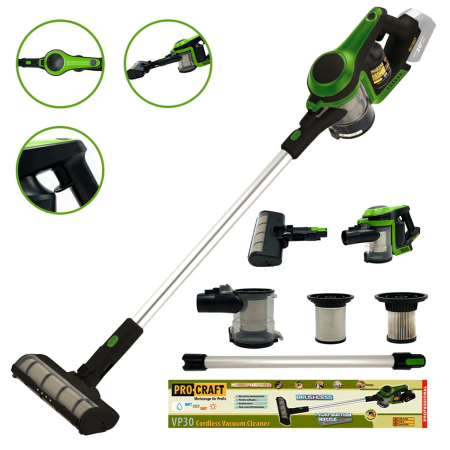 Aspiratoare industriale - Aspirator cu acumulator VP30, Procraft UNIVERSAL (FARA ACUMULATOR) Brushless 230 W