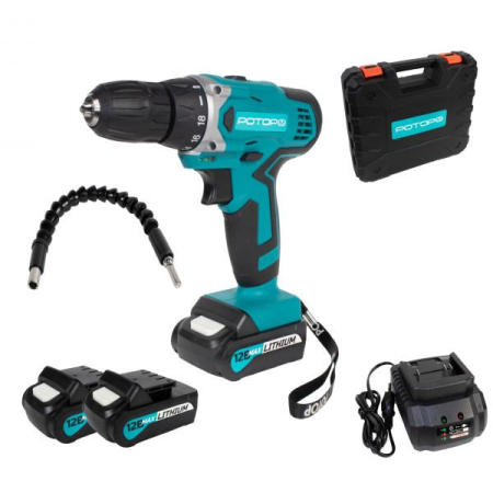 Autofiletante - Autofiletanta Rotor AS12Li, 12 V, 2 Ah, prelungitor flexibil, 26 Nm, 1380 rpm