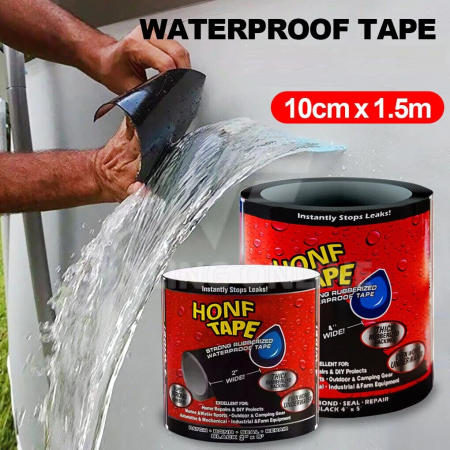 Scule si Unelte - Banda Super Adeziva tip "FLEX TAPE" pentru repararea scurgerilor, rezistenta la apa, culoare neagra, dimensiune 150 x 10cm