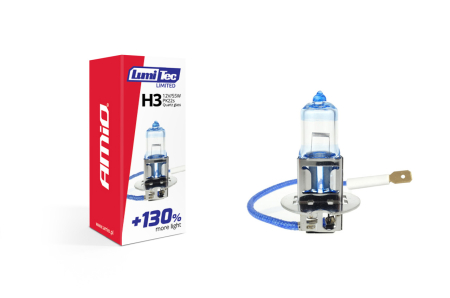 Becuri Halogen - Bec halogen H3 12V 55W LumiTec LIMITED + 130%