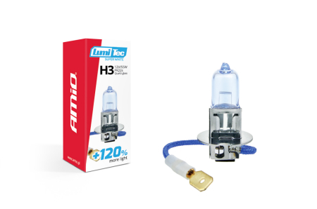 Becuri Halogen - Bec halogen H3 12V 55W LumiTec SuperWhite + 120%