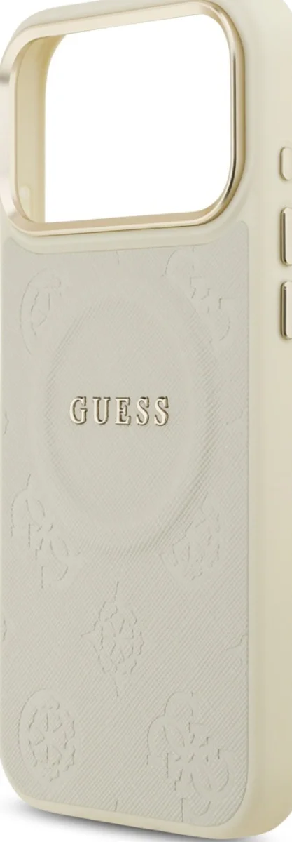 Iphone 17 Pro Max - Carcasă Guess Peony Hot Stamp MagSafe pentru iPhone 17 Pro Max bej (GUHMP17XPSAMSECE)