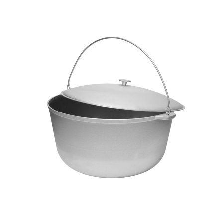 Casa si Gradina - Ceaun din aluminiu alimentar cu capac, capacitate 40 litri ROTOR