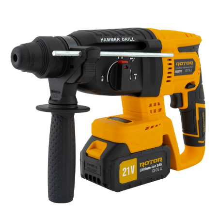 Ciocan rotopercutor cu acumulator, RRH21V ROTOR 21V/3Ah , 1800 rpm, 4450 bpm, [4]