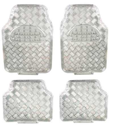 Covorase Auto - Covorase Auto Universale, model Diamond, culoare Crom Argintiu