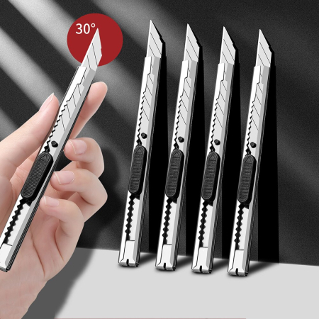 Accesorii Diverse - Cutit - cutter metalic standard de 9mm, varf la 30 grade