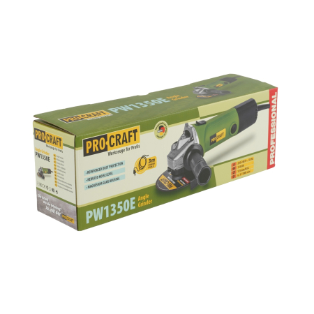 Flex Polizor Unghiular Procraft PW 1350E, 1.35 kW, 11000 RPM, 125 mm Variator Carbuni [5]