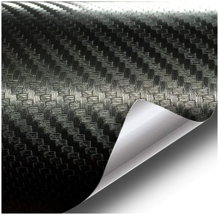 Folii Carbon - Folie colantare auto Carbon 3D Negru, 3m x 1,27m